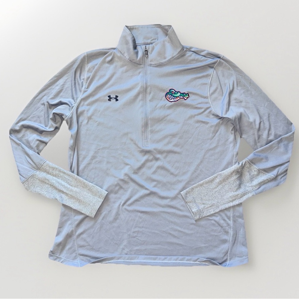 Under Armour Men's Team Tech Quarter-Zip pullover Florida Gators Size XL Gray